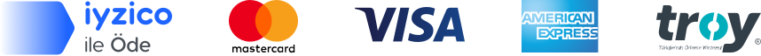 iyzico ile Öde, Mastercard, Visa, Amex, Troy